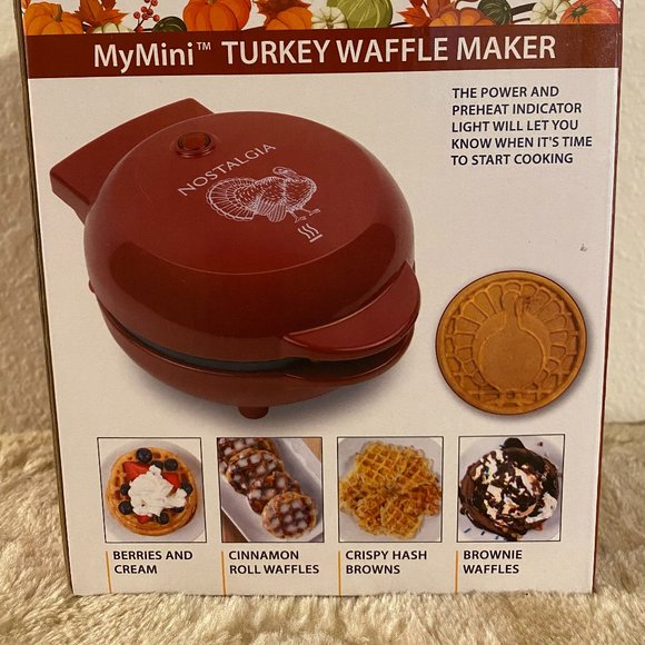Nostalgia - MyMini Turkey Waffle Maker - Picture 2 of 6